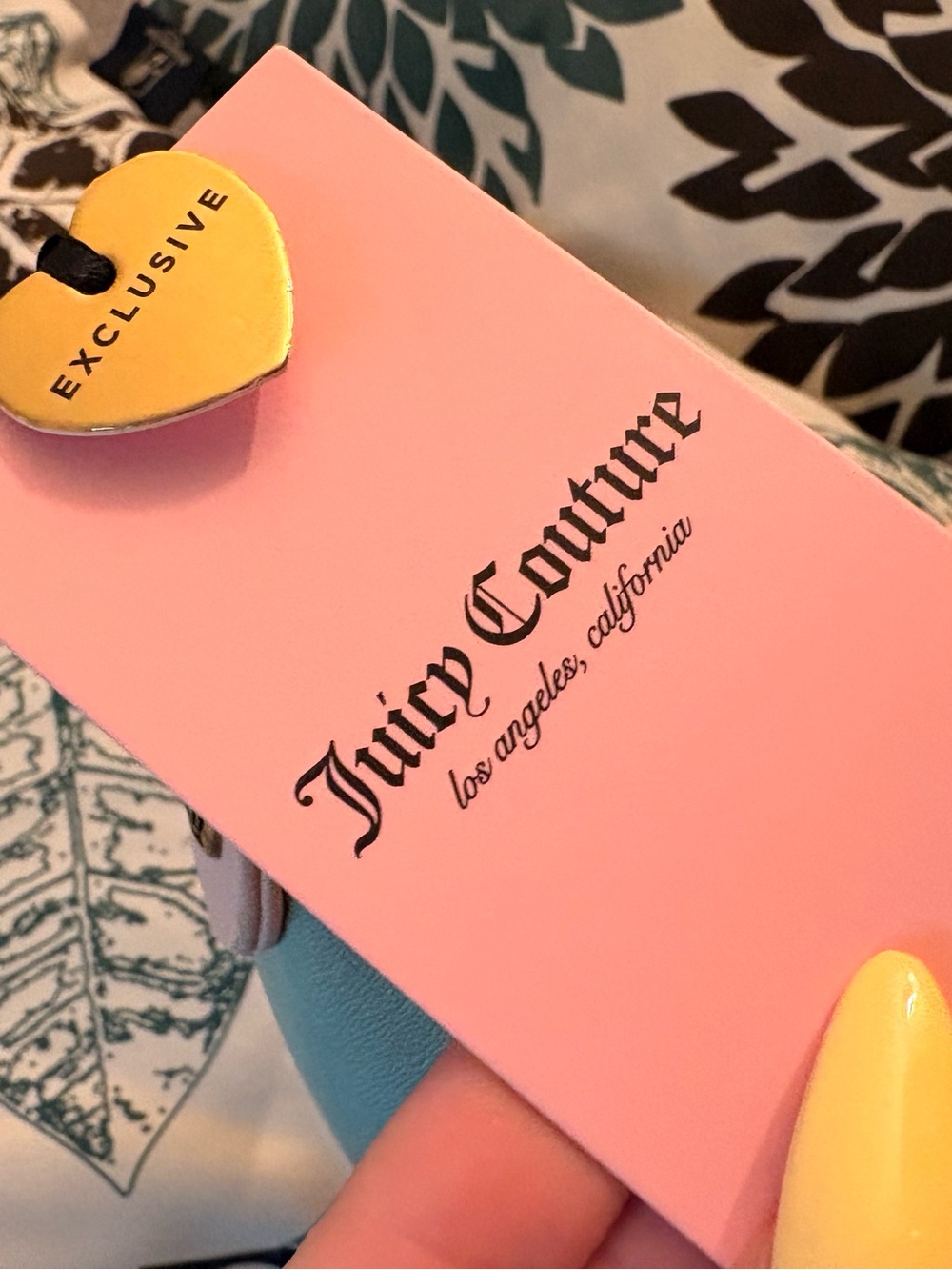 Juicy Couture Frosty Green & Pink Bag Tag Charm - Picture 7 of 9